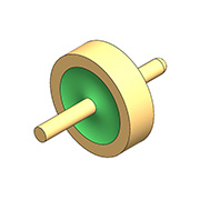 Impedancia característica de 50 Ω - punta redonda plana de un solo núcleo