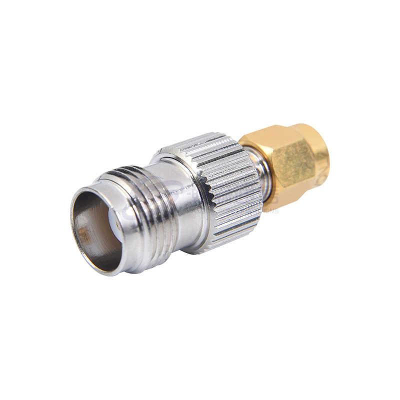 Adaptador coaxial RF serie SMA a TNC